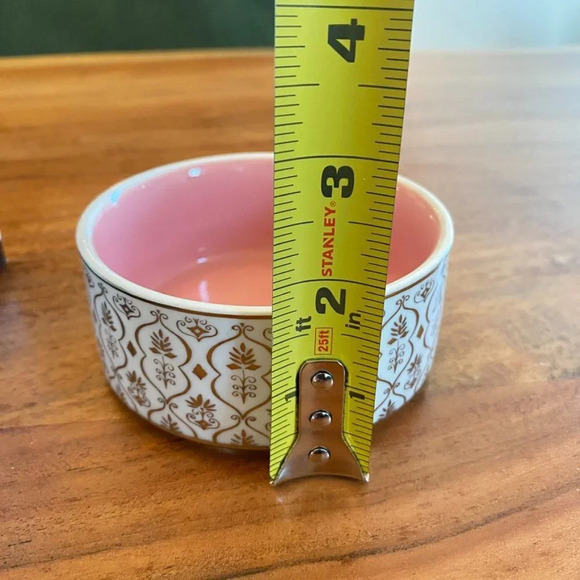 Ana Davis Lola Shimmer Ceramic Tidbit Serving Bowls 8oz Set of 4 Bright … - Picture 3 of 15